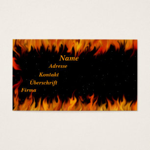 Flames at the starry sky