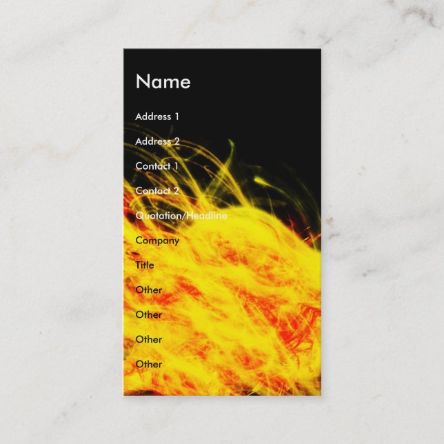 Flames | business card (Front)