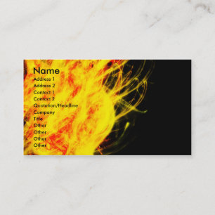 Flames business card