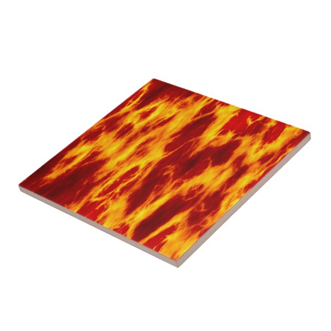 Flames Ceramic Tile (Side)