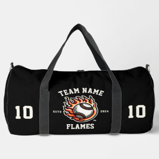 Flames "Customisable" Baseball Duffle Bag