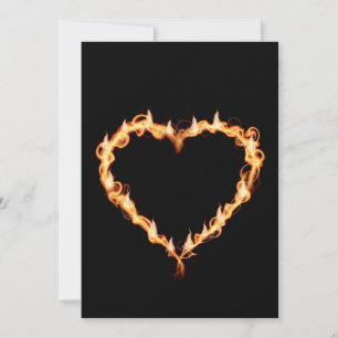 FLAMES HEAT black heart fire burning hot love