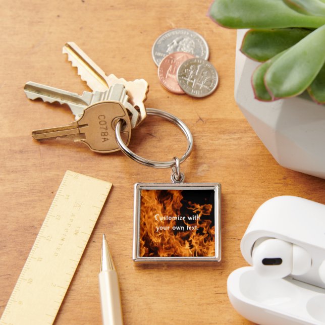 Flames Keychain (Desk)