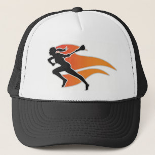 Flames Lacrosse Logo Trucker Hat
