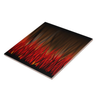 FLAMES OF FIRE CERAMIC TILE