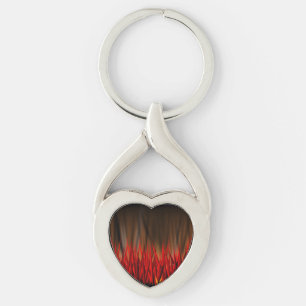 FLAMES OF FIRE KEY RING