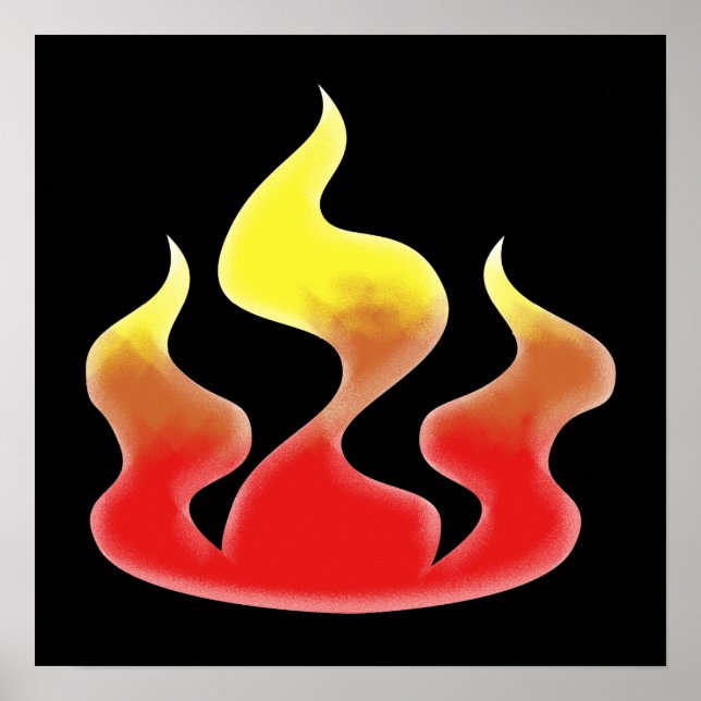 Flames Poster (Front)