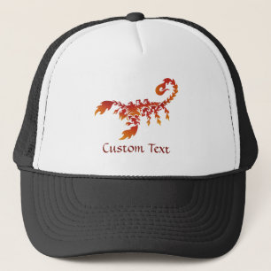 Flames Scorpion Trucker Hat
