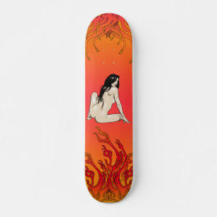 Flames skateboard