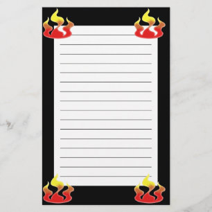 Flames Stationery