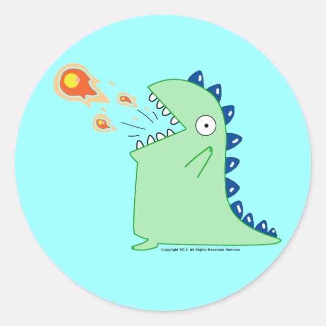 Flamey the Dragon Stickers (Front)
