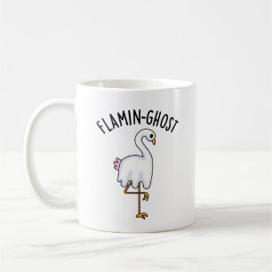 Flamin-ghost Funny Flamingo Ghost Pun  Coffee Mug