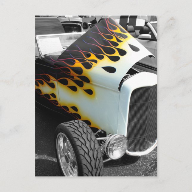 Flamin' Hot Rod Postcard (Front)