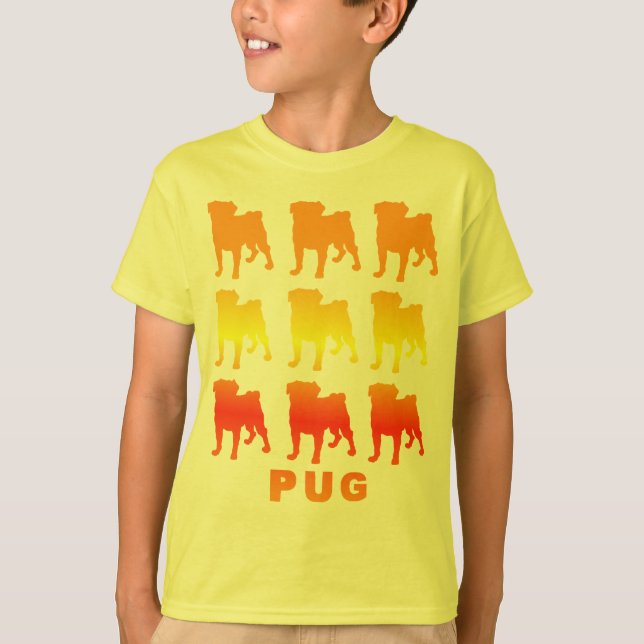 Flamin' Pugs Kids Tees (Front)