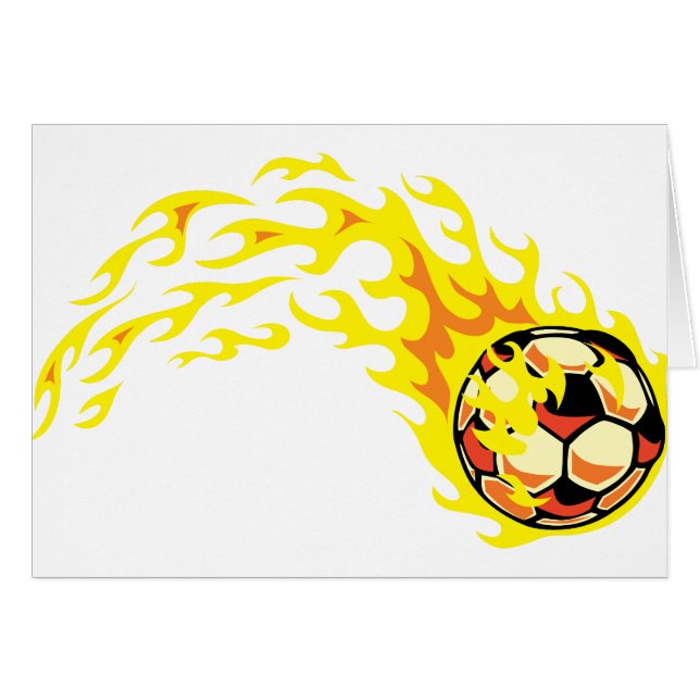 Flamin' Soccer Ball (Front Horizontal)