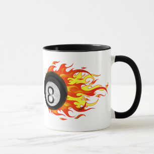 Flaming 8 Ball Mug