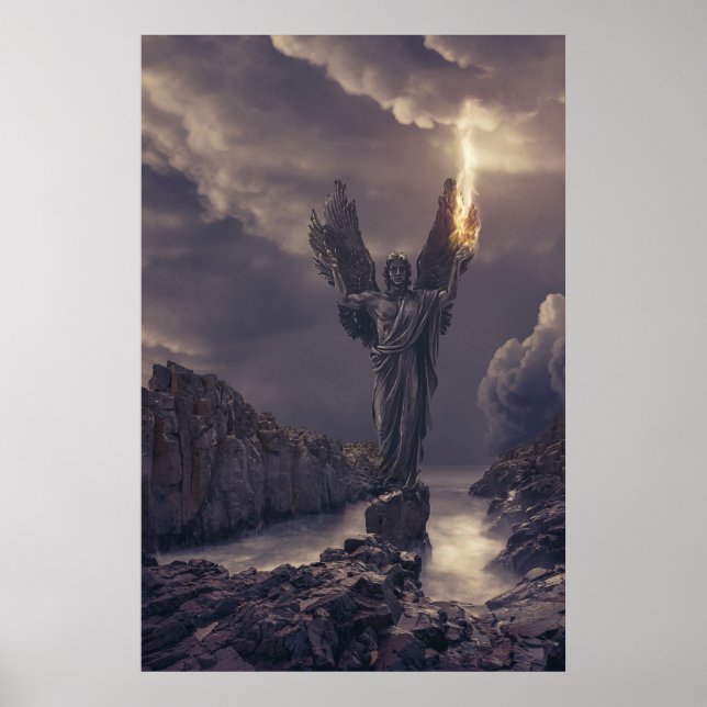 flaming angel poster (Front)