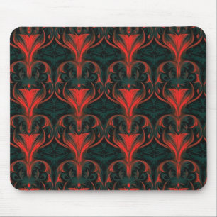 Flaming Baroque Elegance Mouse Pad