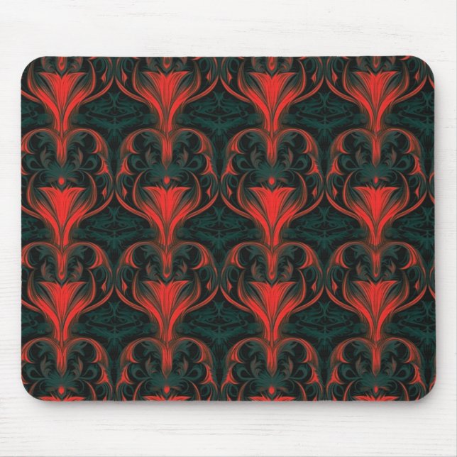 Flaming Baroque Elegance Mouse Pad (Front)