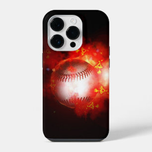 Flaming Baseball iPhone Case