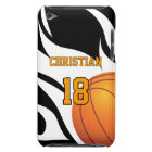 Flaming Basketball Black and White