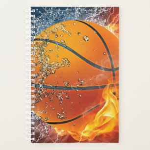 Flaming basketball planner