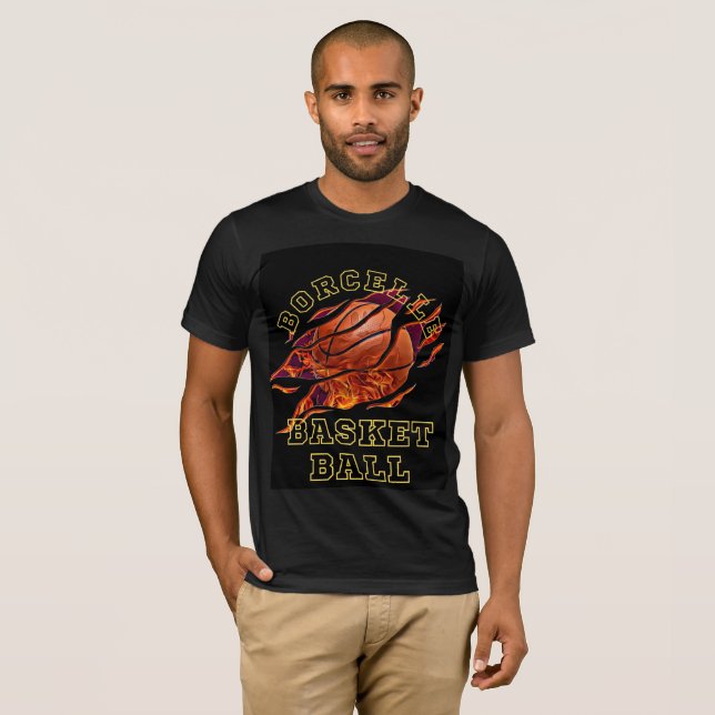 Flaming Basketball Tee  (Front Full)