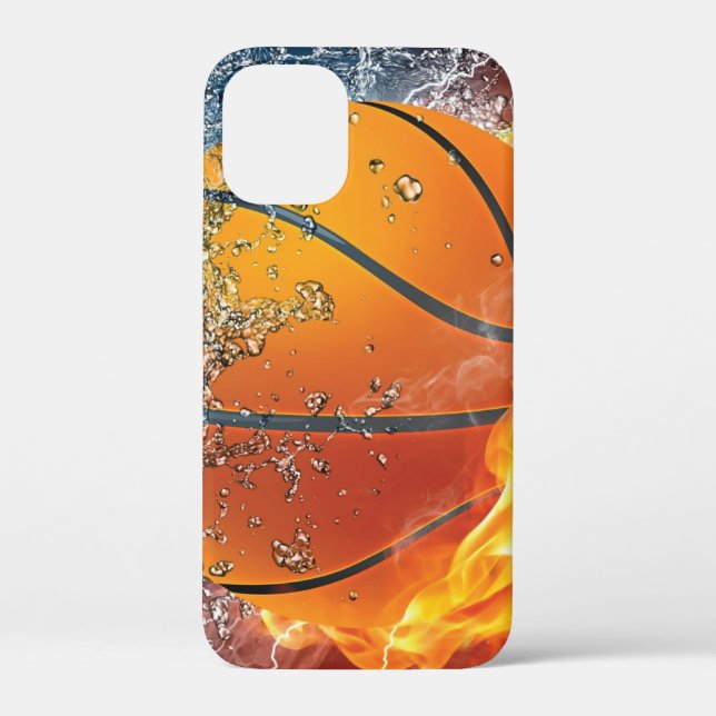 Flaming basketball throw pillow Case-Mate iPhone case (Back)
