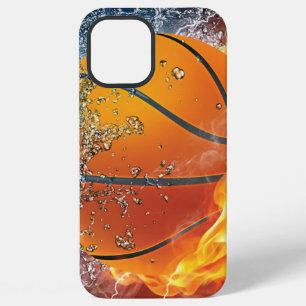 Flaming basketball throw pillow iPhone 12 pro max case