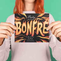 Flaming Bonfire Word Art
