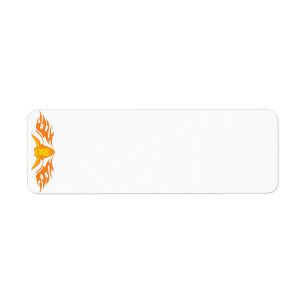 Flaming Bull #8 Return Address Label