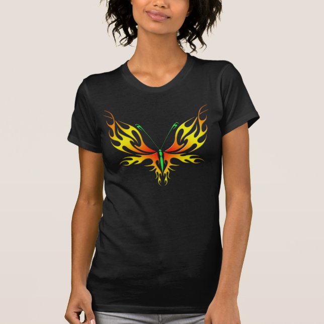 Flaming Butterfly T-Shirt (Front)