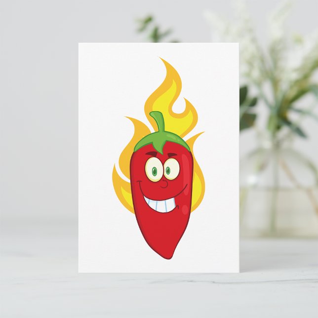 Flaming Chilli Pepper Invitations (Creator Uploaded)