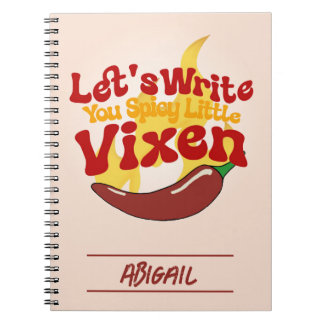 Flaming Chilli Pepper Motivational Notebook