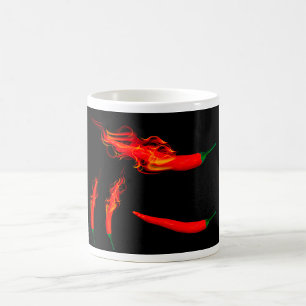 Flaming Chilli Peppers Coffee Mug