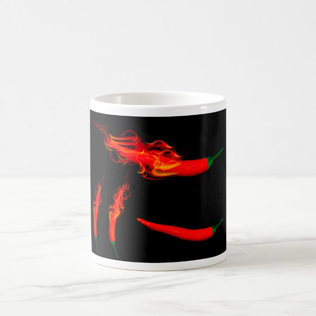 Flaming Chilli Peppers Coffee Mug (Creator Uploaded)