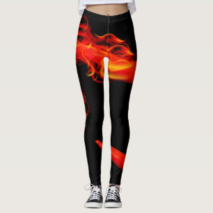 Flaming Chilli Peppers Leggings
