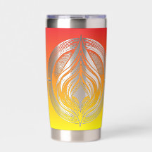 Flaming Circle Logo Negative Space Fire