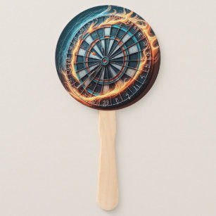 Flaming Dart Arena Ignite the passion of the Darts Hand Fan