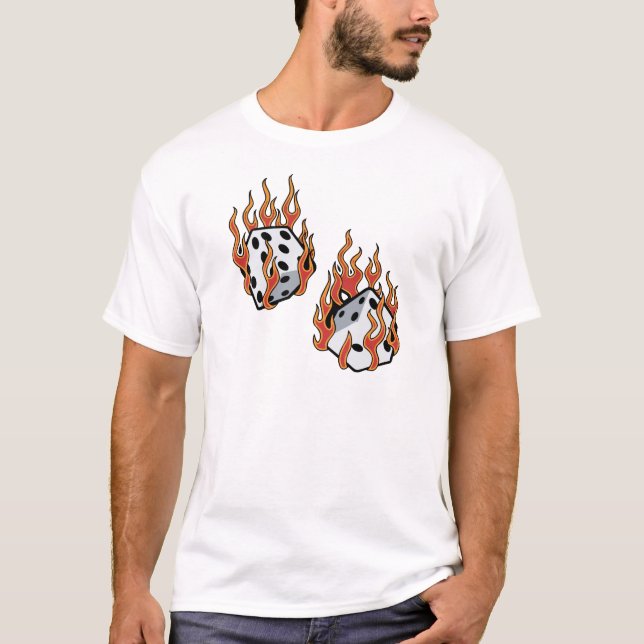 Flaming Dice T-Shirt (Front)