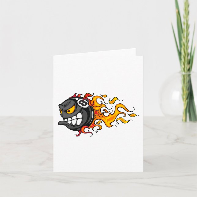 Flaming Eight Ball Card (Creator Uploaded)