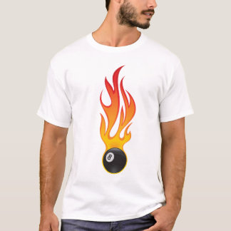 flaming eightballl T-Shirt