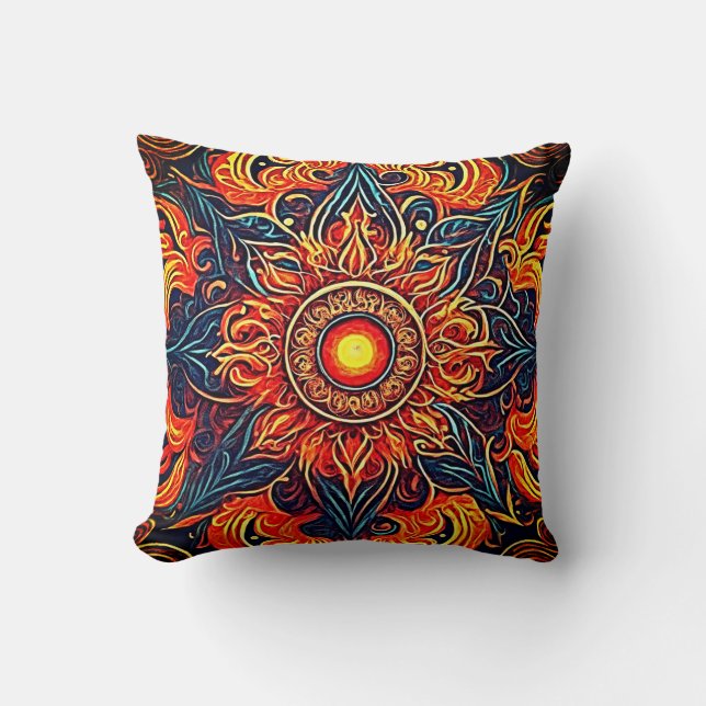Flaming Eye Cushion (Front)
