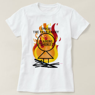 Flaming Feminist Smash the Patriarchy RBG 15 T-Shirt