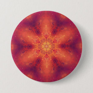 Flaming Fiery Phoenix Burning Snowflake 7.5 Cm Round Badge