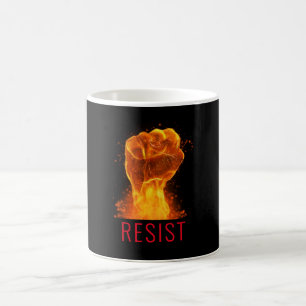 Flaming Fist Resist Customisable Coffee Mug