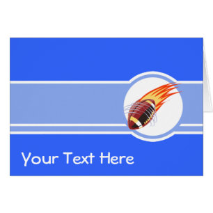 Flaming Football; Blue