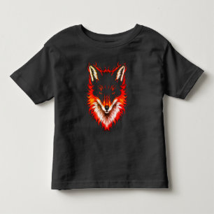 Flaming Fox Face Toddler T-Shirt
