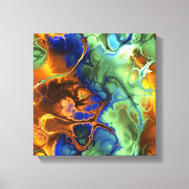 Flaming Fractal Canvas Print (Front)