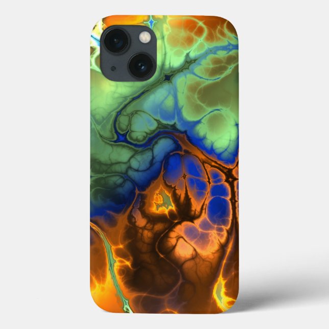 Flaming Fractal iPad Case (Back)